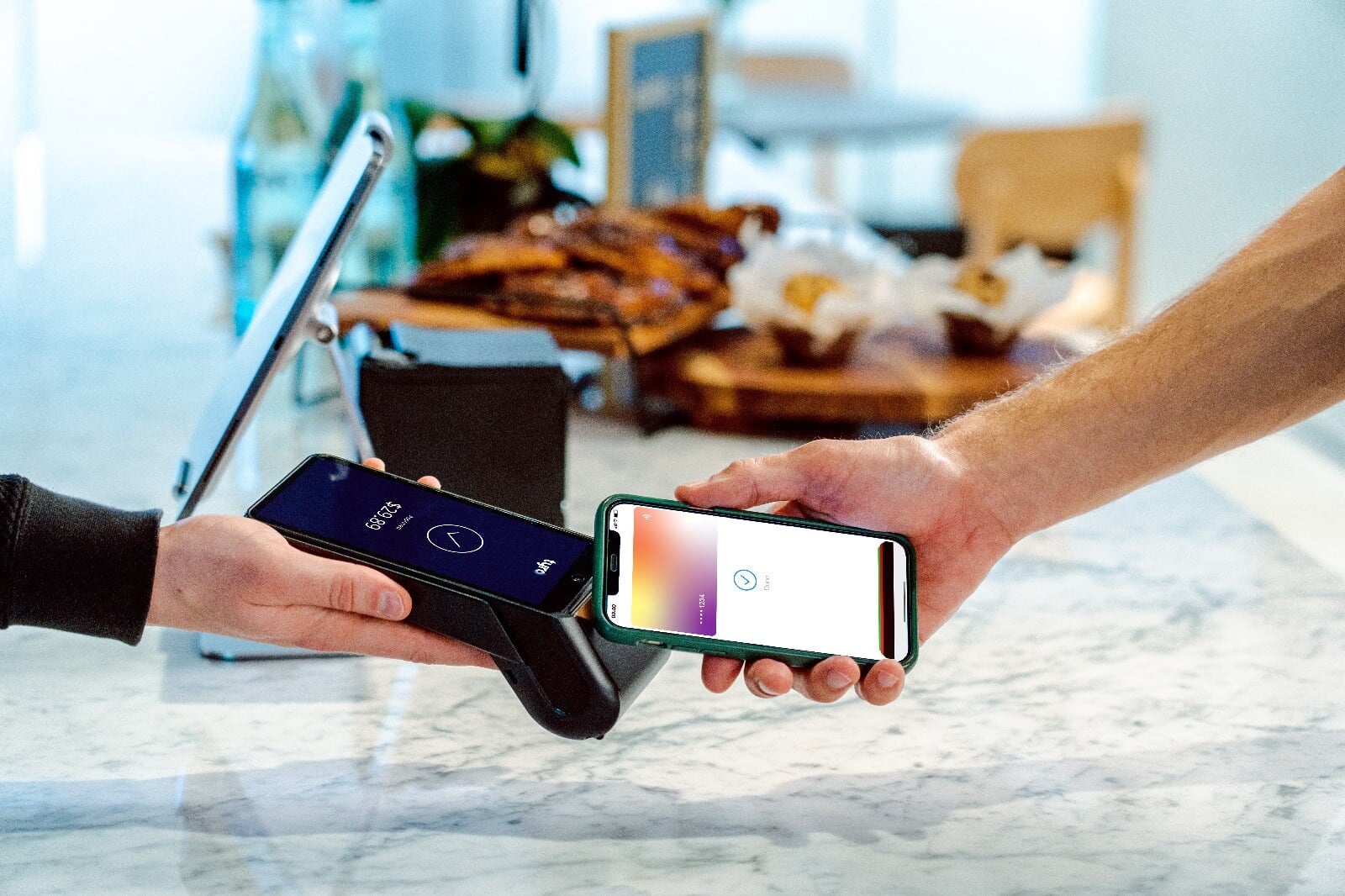 Kokipay EFTPOS terminal taking a contactless payment